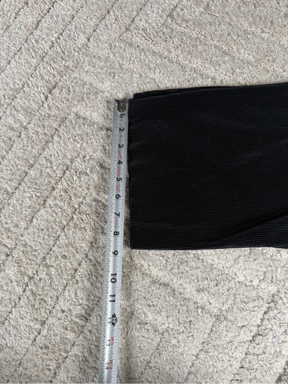 Women's Black Ribbed Drawstring Joggers - Picture 9 of 9
